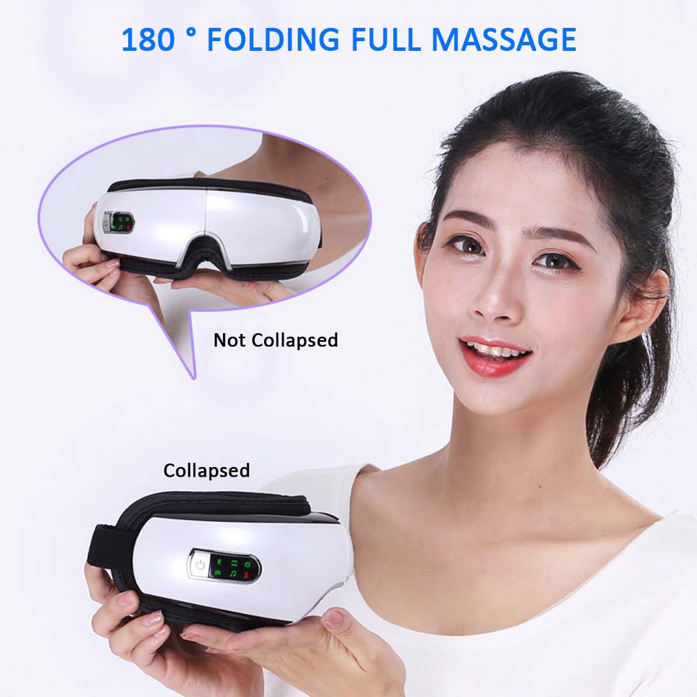 Smart Heated Eye Massager — Air Pressure, Vibration & Heat Therapy